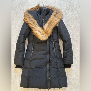 Mackage Adali Shearling-Trimmed Down Coat size XS